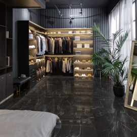 Porcelanato Cerro Negro 58x117 Portoro Pul rect cal 1º