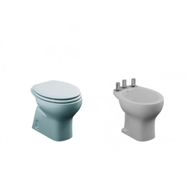 Juego Baño Ferrum Atuel Inodoro Corto Bidet Tapa Asiento