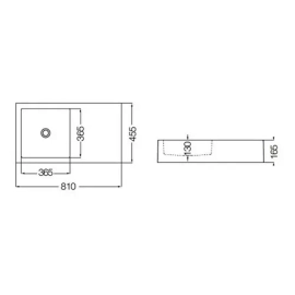 Bacha baño Ferrum Temple Symi 80 LWS8F