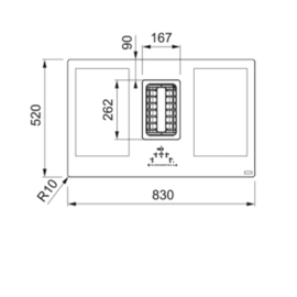 Anafe induccion c/extractor Franke Maris 2gether 3595-364