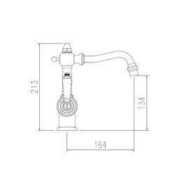 Griferia de lavatorio Robinet Berna Monocomando cr 20/2110/01