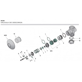 Valvula Hidromet Descarga p/Inodoro Cromo 939