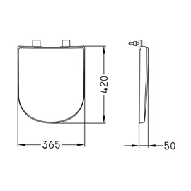 Asiento Ferrum Bari cierre suave BAR-TP-009-BL