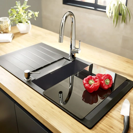 Griferia cocina syra pico "U" cromo Roca