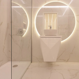 Porcelanato Vite 120x120 Calacatta pulido cal 2º