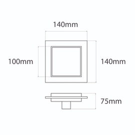 Desague ideal 10x10 cuadrado 12051