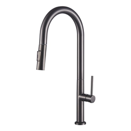 Griferia de cocina monocomando Estalgrif Skinny gun metal 6001