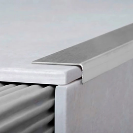 Ángulo Atrim 25x25 mm especial esmerilado acero inoxidable