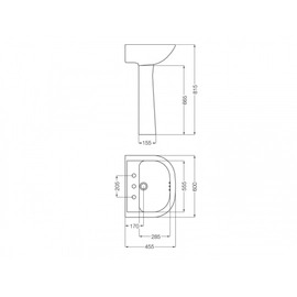 Bachas Baño Ferrum Bari 3 Ag Blanco