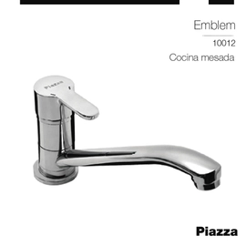Grifería de Cocina Mesada Piazza Emblem 10012
