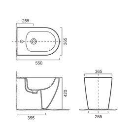 Bidet Uhome monocomando CL-11051F