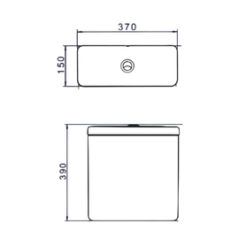 Depósito Deca axis (No incluye inodoro) CD.21F.17