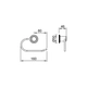 Portarrollo Peirano Pulse Linea 20000 Cromo 20040C