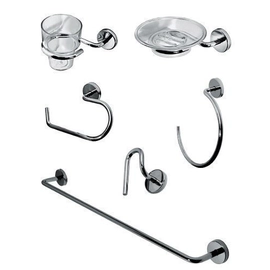 Accesorio baño Hidromet Kit De 6 Piezas Jet Cromo