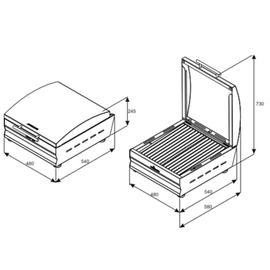 Parrilla electrica angus E480 dimmer Tromen