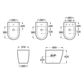 Bidet Roca inspira round 1AG blanco