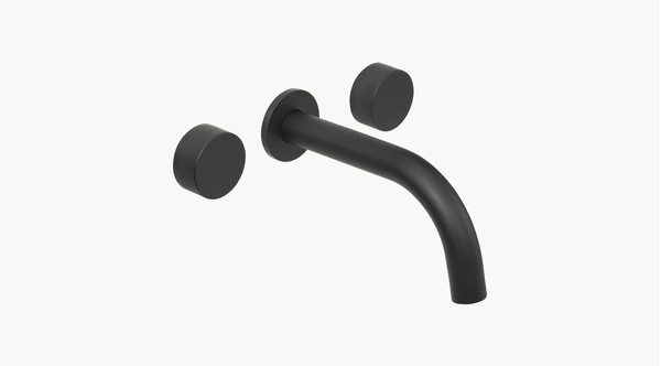 Griferia De Lavatorio Pared Peirano Fabric Black 62-100N