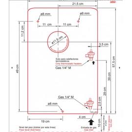 Calefactor Longvie Tiro Balanceado 3000kc EBA3S