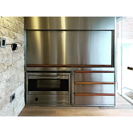 Horno Semi industrial TST a Gas puerta de vidrio 60 cm 482-60