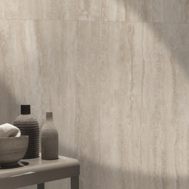 Porcelanato Cerro negro 82x82 travertino romano 1º