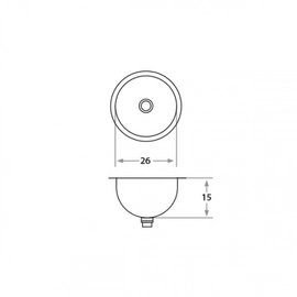Bacha de Baño Mi Pileta Zingara encastrable452E