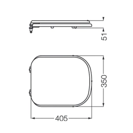 Tapa de inodoro Ferrum bari asiento blanco BAR-TP-012-BL