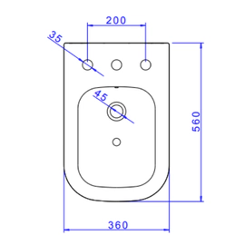 Bidet Deca Axis 3 ag bco B.47.17