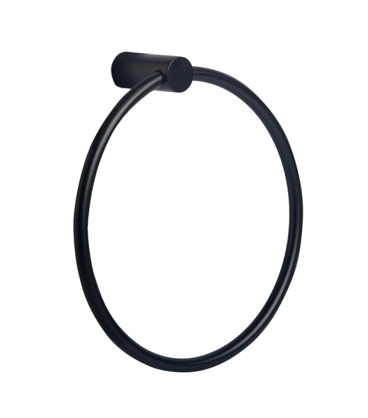 Accesorio de baño Ottone Toallero Aro negro mate