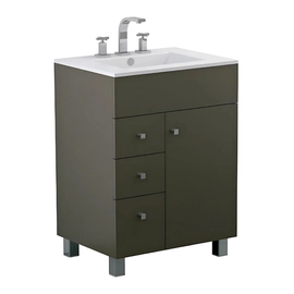 Mueble vanitory Ferrum 60 cm cadria sin mesada marron