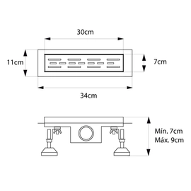Desagüe Ideal lineal 30 paralela 12035