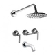 Combo Griferia Baño Vasser Cyrano Lever