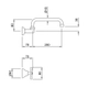 Griferia de cocina pared Peirano Laza bco/cr 949