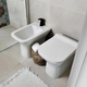 Inodoro corto Ferrum 4.5lts temple blanco TEM-IN-001-BL