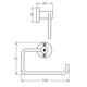 Portarrollo FV california cromo 0167/17-CR