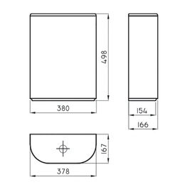 Depósito Ferrum 6lts marina dual touchless MAR-DP-010-BL