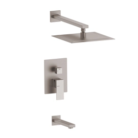 Griferia ducha embutir c/transf. monocomando Peirano Mat Acero inox 80-183