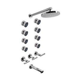 Griferia de ducha Hidromet Sun cruz 3 vias Escoc 4540