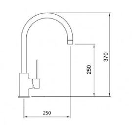 Griferia de cocina Ultragrif Monocomando City curvaUGQ203C07