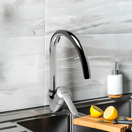 Grifería de cocina Piazza monocomando emblem pico bar