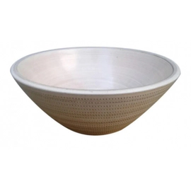 Bacha Artesanal Fango De Apoyo Panal Beige Fango 30cm