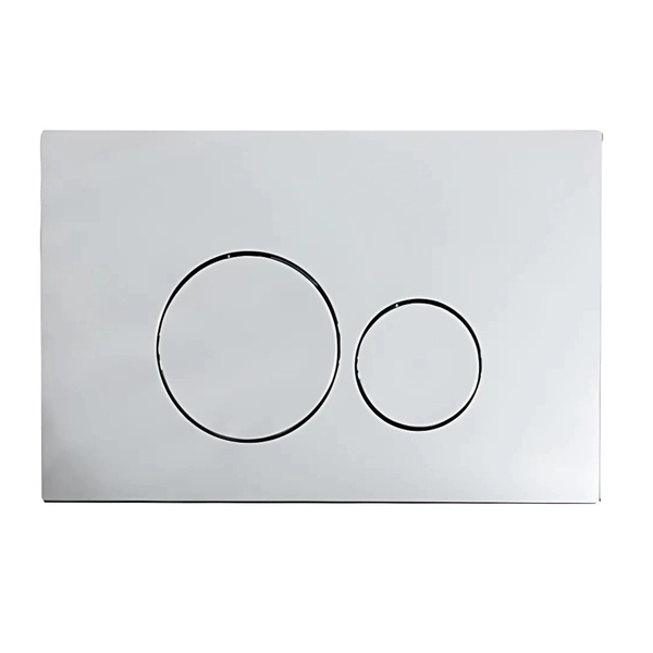 Tecla doble Ferrum redonda cromada REP-RA-050-CR