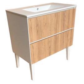Mueble Vanitory Capri Minda 80 Cm Con Mesada LC080
