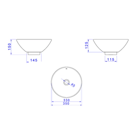 Bacha Deca Apoyo Redondal 35 Diametro Chica L.155.17