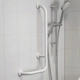 Barral Ferrum espacio fijo en " L" izquierdo blanco ESP-BR-023-BL