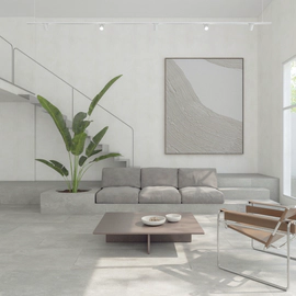 Porcelanato Ilva 60x120 limestone grey natural 1º