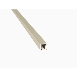 Atrim listello aluminio cuadrado cromo mate 1433