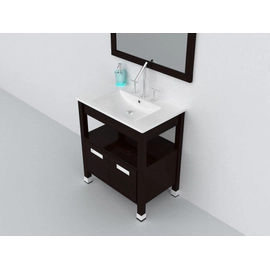 Mueble Campi Domus 70 con mesada Wengue 3 agg D70MC/L3