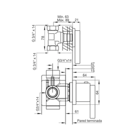 Vistas Kit Termostatico FR217/J9.0-BB Novum Skyline