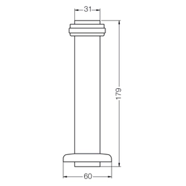 Descarga para bidet FV 32 mm complementos cromo 0239.01-CR