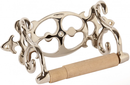 Portarollo Ottone grande Victorian Niquel LV09.3